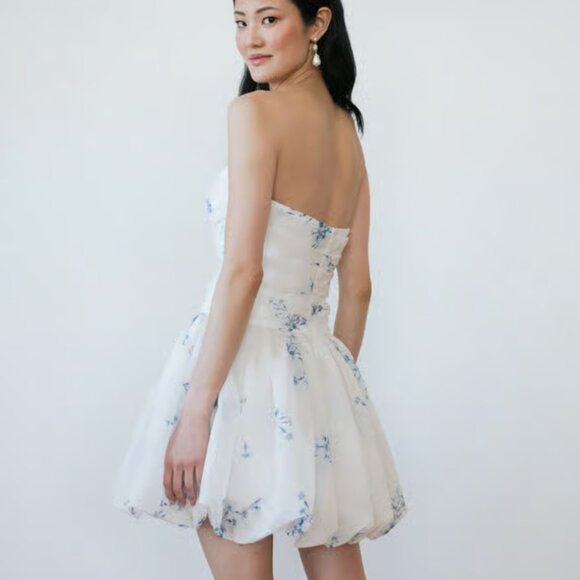 Jenny Yoo "Ada" Strapless Mini Dress – Altered Size 2 (Originally Size 4) - Picture 2 of 4